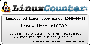 Linux Counter certificate