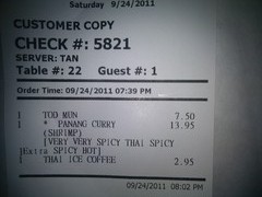 spicy Thai food