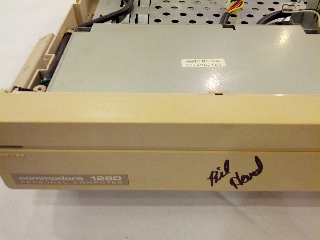 Signed Commodore 128 prototype
