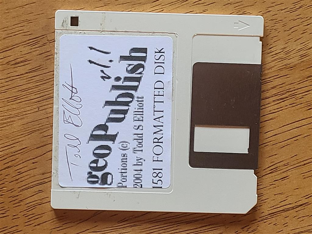 geoPublish 1.1 diskette