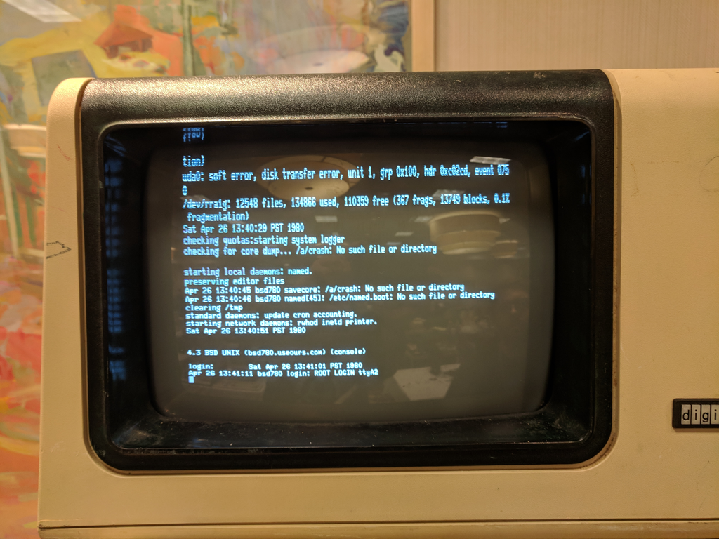 VAX 11/780 terminal