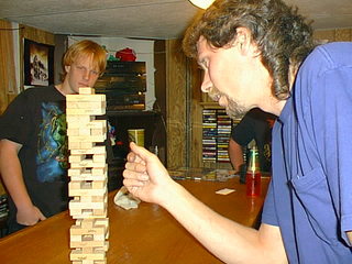 playing Jenga