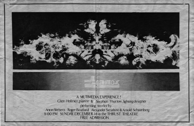 1975 Black Mass recital poster