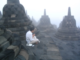 man praying