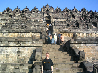 me, standing in front of Borobudur
